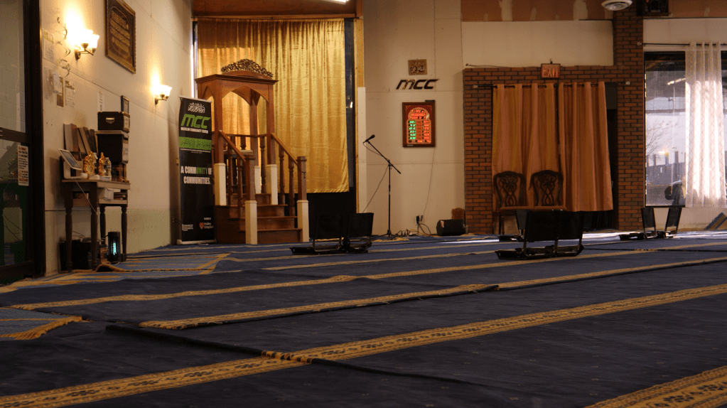 Muslim Community Center prayer space and shelter. Photo by Samyuktha Sridhar